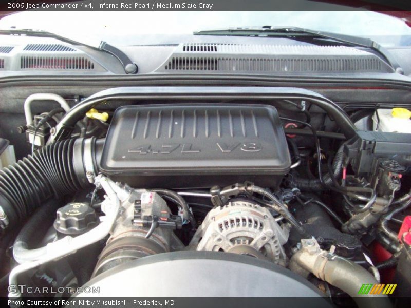 Inferno Red Pearl / Medium Slate Gray 2006 Jeep Commander 4x4