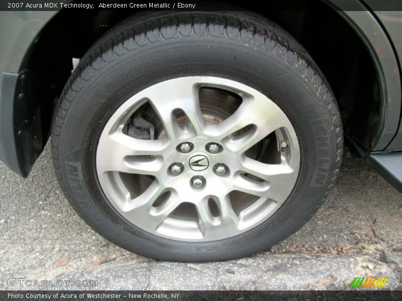 Aberdeen Green Metallic / Ebony 2007 Acura MDX Technology