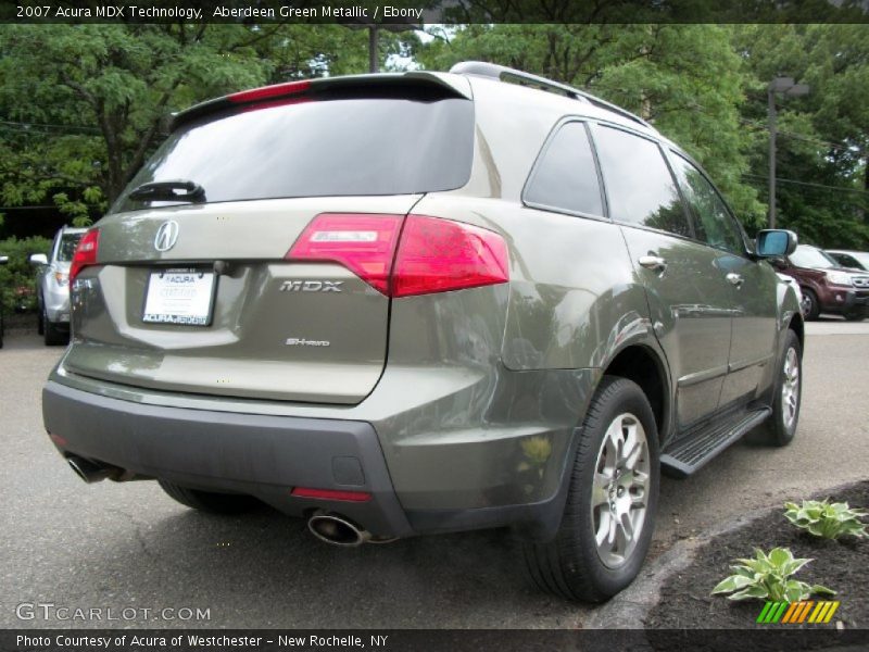 Aberdeen Green Metallic / Ebony 2007 Acura MDX Technology
