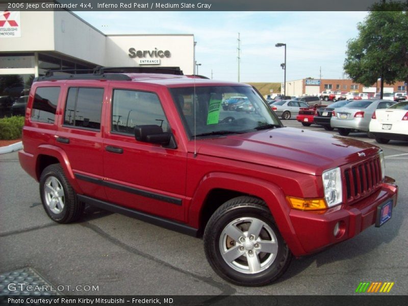 Inferno Red Pearl / Medium Slate Gray 2006 Jeep Commander 4x4