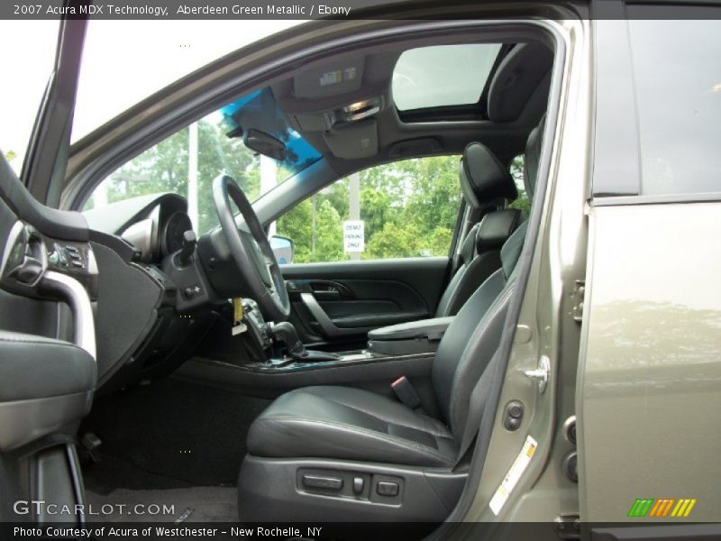 Aberdeen Green Metallic / Ebony 2007 Acura MDX Technology
