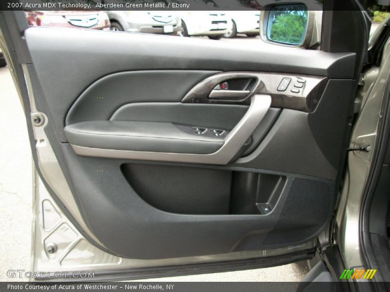 Aberdeen Green Metallic / Ebony 2007 Acura MDX Technology