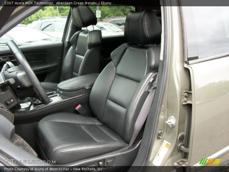 Aberdeen Green Metallic / Ebony 2007 Acura MDX Technology
