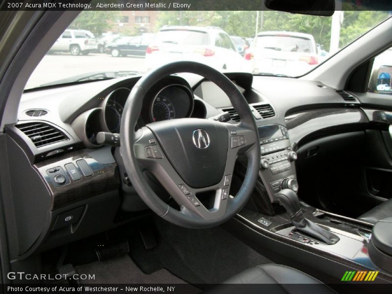 Aberdeen Green Metallic / Ebony 2007 Acura MDX Technology