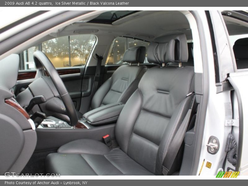  2009 A8 4.2 quattro Black Valcona Leather Interior