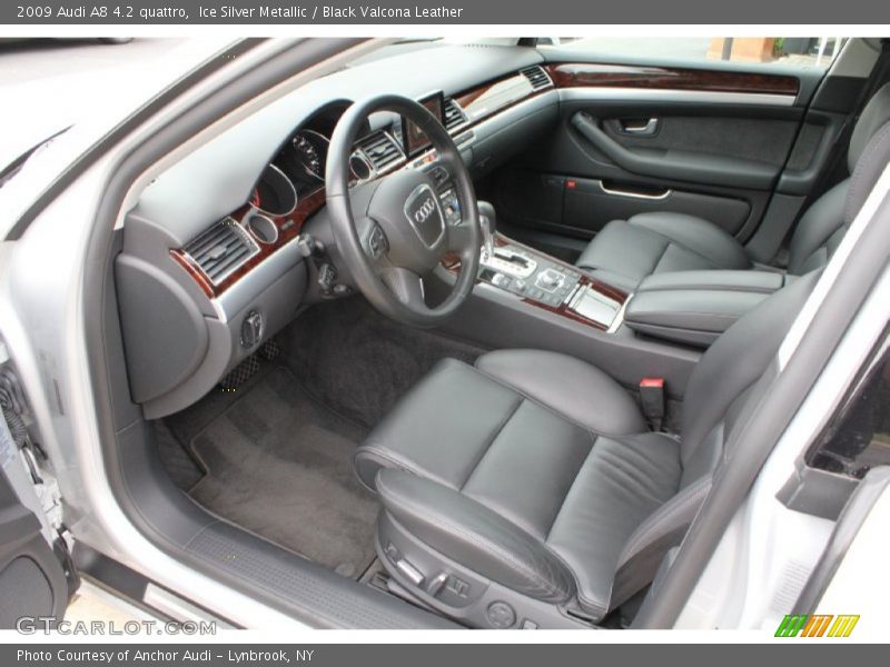  2009 A8 4.2 quattro Black Valcona Leather Interior
