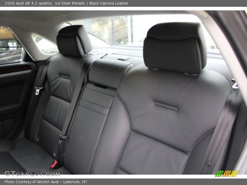 Ice Silver Metallic / Black Valcona Leather 2009 Audi A8 4.2 quattro