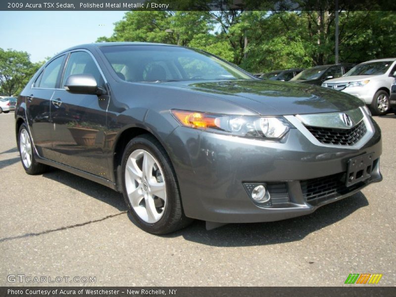 Polished Metal Metallic / Ebony 2009 Acura TSX Sedan