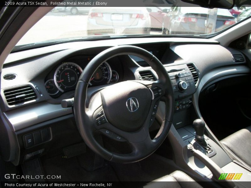 Polished Metal Metallic / Ebony 2009 Acura TSX Sedan