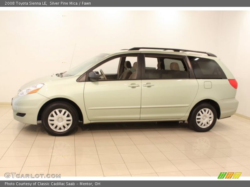 Silver Pine Mica / Fawn 2008 Toyota Sienna LE