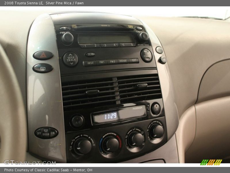 Silver Pine Mica / Fawn 2008 Toyota Sienna LE
