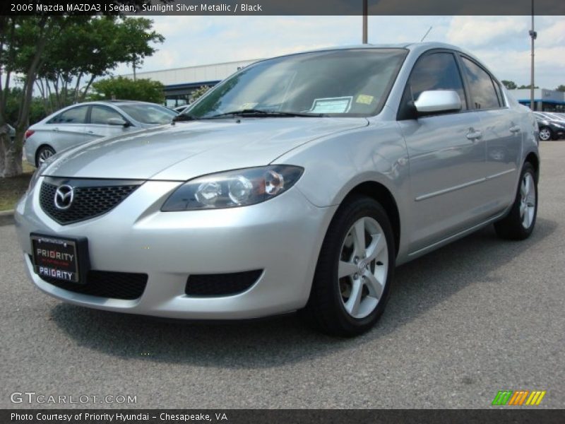 Sunlight Silver Metallic / Black 2006 Mazda MAZDA3 i Sedan