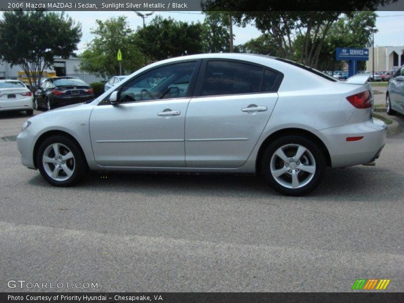 Sunlight Silver Metallic / Black 2006 Mazda MAZDA3 i Sedan
