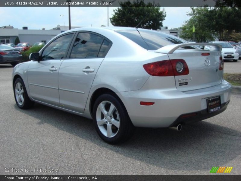 Sunlight Silver Metallic / Black 2006 Mazda MAZDA3 i Sedan