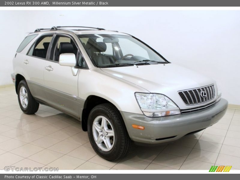 Millennium Silver Metallic / Black 2002 Lexus RX 300 AWD