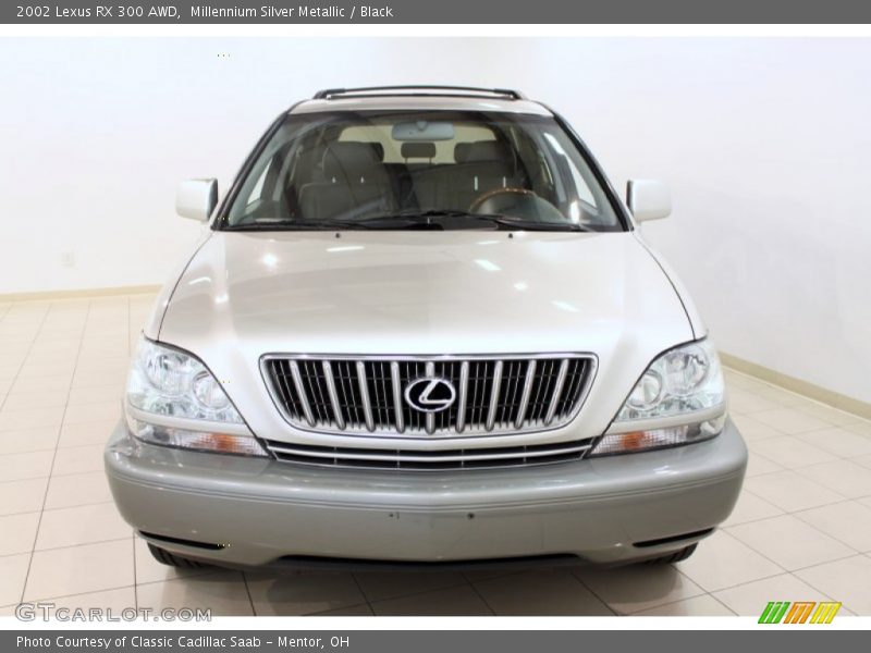 Millennium Silver Metallic / Black 2002 Lexus RX 300 AWD