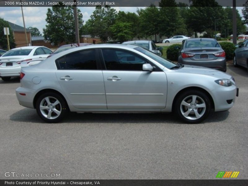 Sunlight Silver Metallic / Black 2006 Mazda MAZDA3 i Sedan