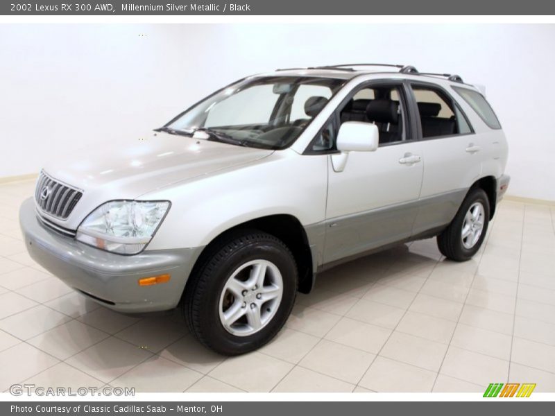 Millennium Silver Metallic / Black 2002 Lexus RX 300 AWD
