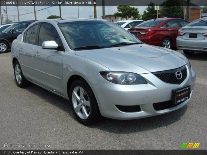 Sunlight Silver Metallic / Black 2006 Mazda MAZDA3 i Sedan