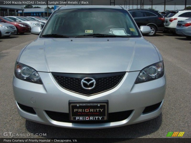 Sunlight Silver Metallic / Black 2006 Mazda MAZDA3 i Sedan