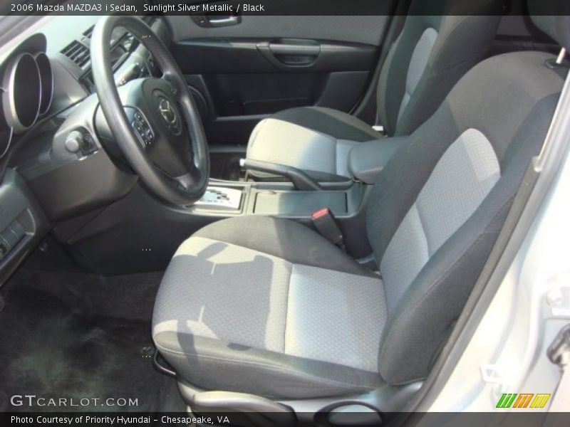 Sunlight Silver Metallic / Black 2006 Mazda MAZDA3 i Sedan