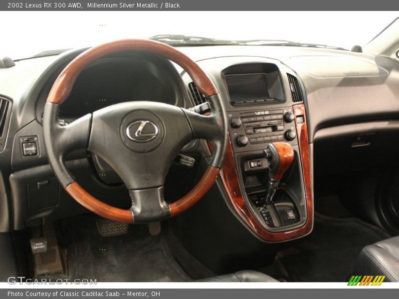 Millennium Silver Metallic / Black 2002 Lexus RX 300 AWD