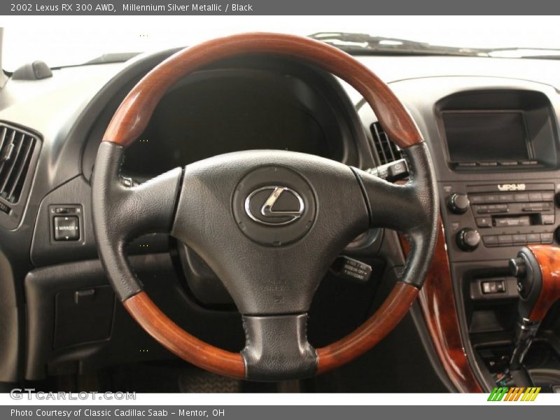 Millennium Silver Metallic / Black 2002 Lexus RX 300 AWD