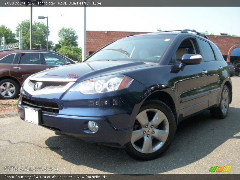 Royal Blue Pearl / Taupe 2008 Acura RDX Technology