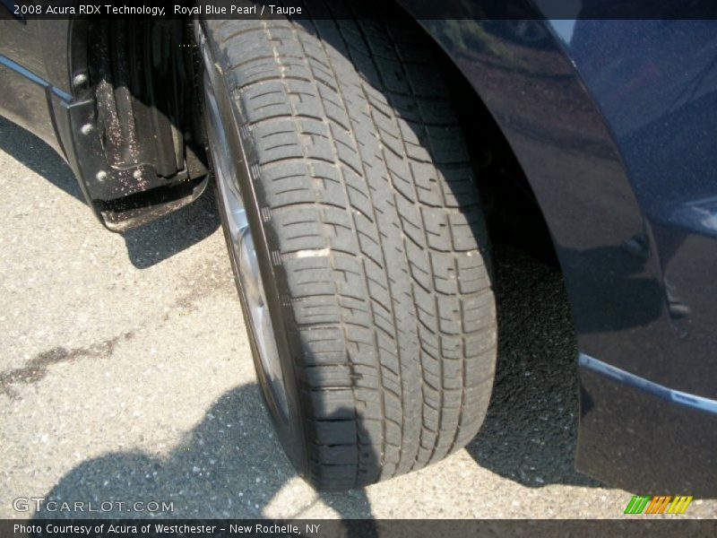 Royal Blue Pearl / Taupe 2008 Acura RDX Technology