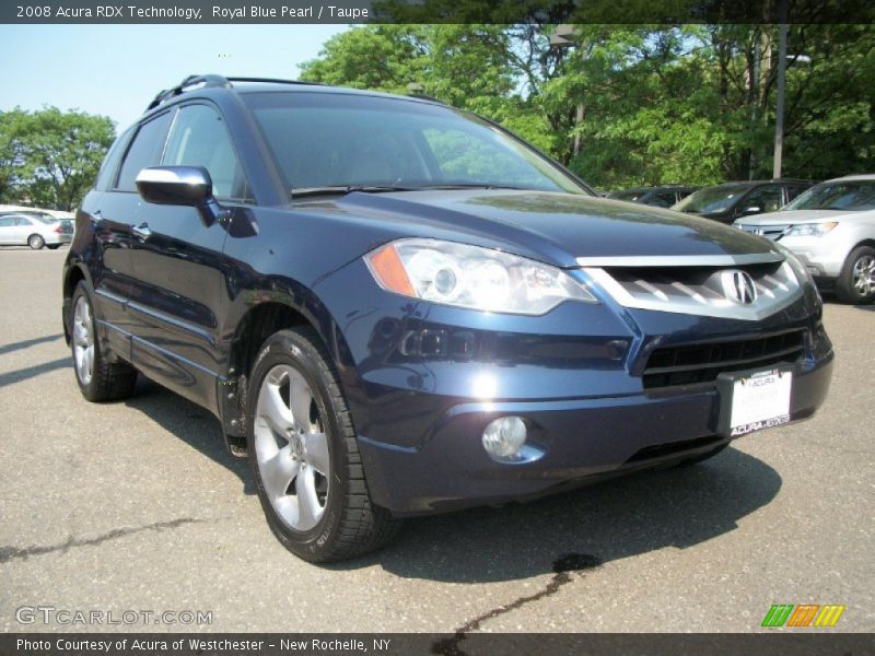 Royal Blue Pearl / Taupe 2008 Acura RDX Technology