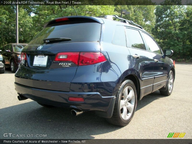 Royal Blue Pearl / Taupe 2008 Acura RDX Technology