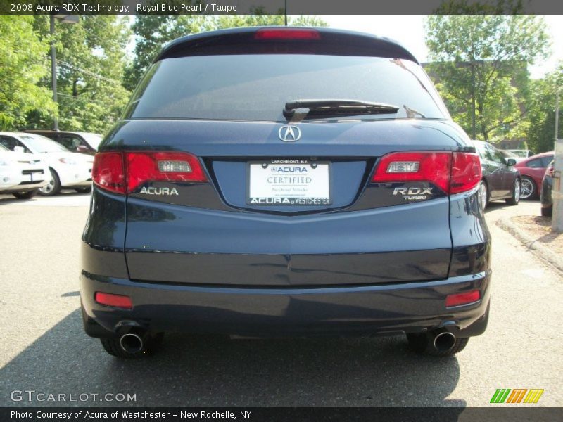 Royal Blue Pearl / Taupe 2008 Acura RDX Technology