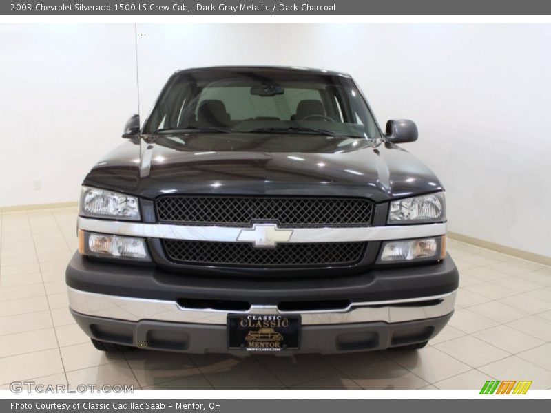 Dark Gray Metallic / Dark Charcoal 2003 Chevrolet Silverado 1500 LS Crew Cab
