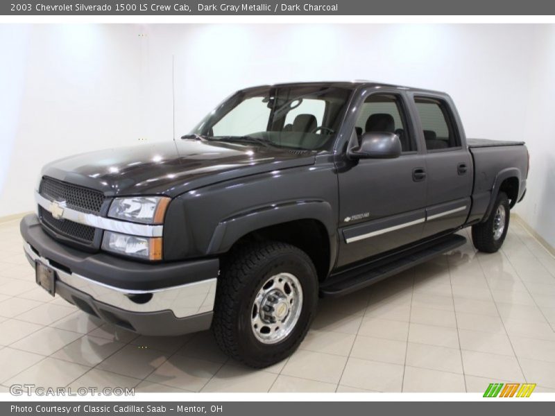 Dark Gray Metallic / Dark Charcoal 2003 Chevrolet Silverado 1500 LS Crew Cab
