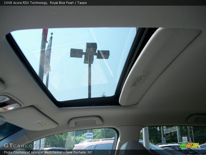 Royal Blue Pearl / Taupe 2008 Acura RDX Technology