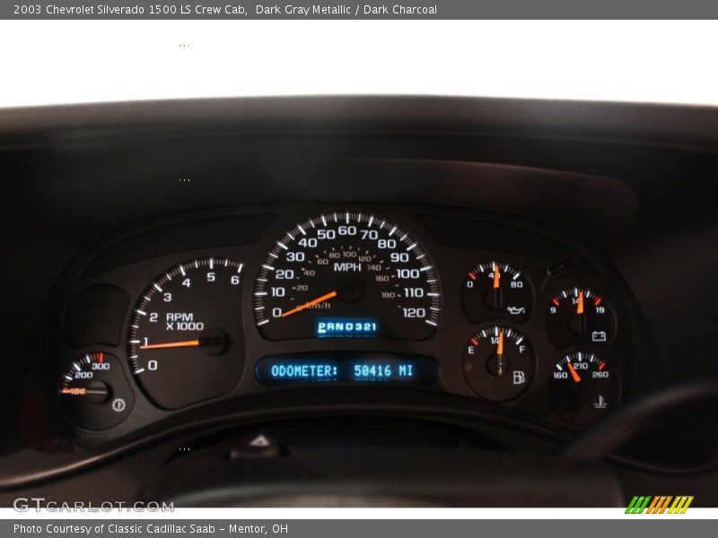  2003 Silverado 1500 LS Crew Cab LS Crew Cab Gauges