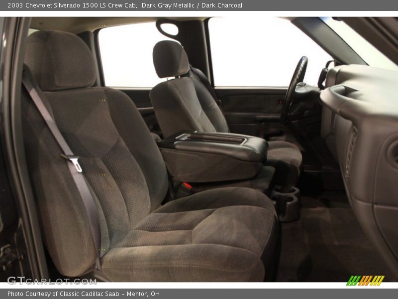 Dark Gray Metallic / Dark Charcoal 2003 Chevrolet Silverado 1500 LS Crew Cab