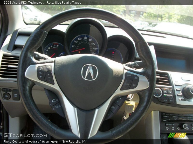 Royal Blue Pearl / Taupe 2008 Acura RDX Technology