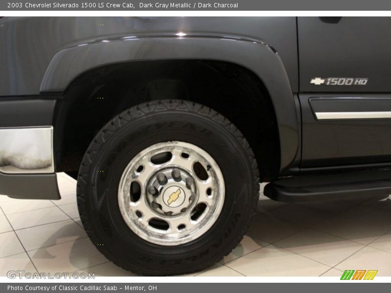 Dark Gray Metallic / Dark Charcoal 2003 Chevrolet Silverado 1500 LS Crew Cab