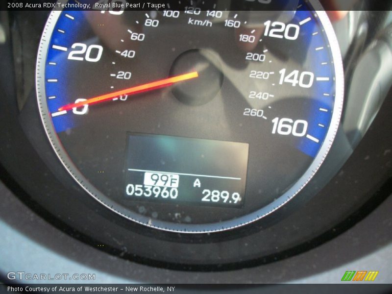 Royal Blue Pearl / Taupe 2008 Acura RDX Technology