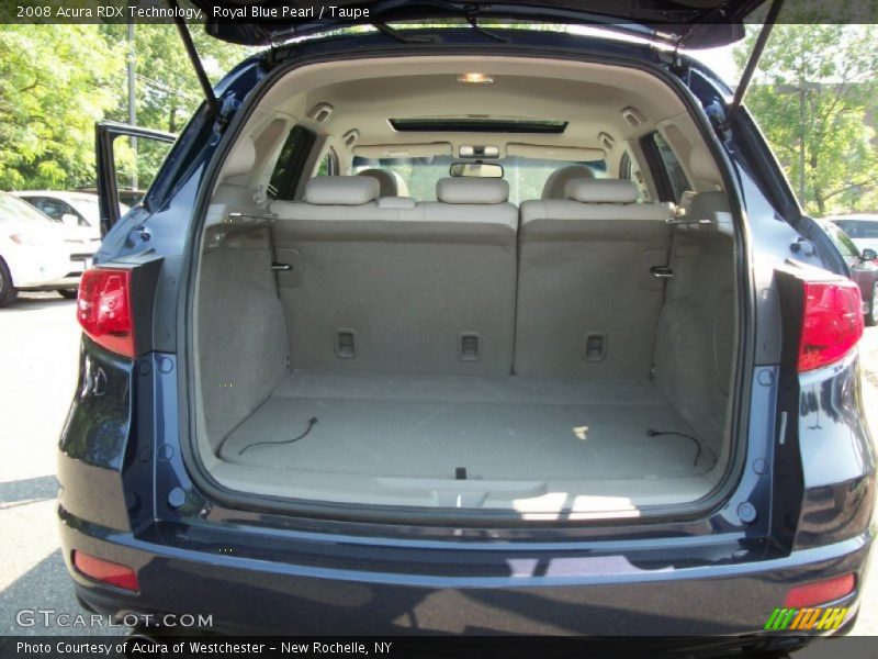 Royal Blue Pearl / Taupe 2008 Acura RDX Technology