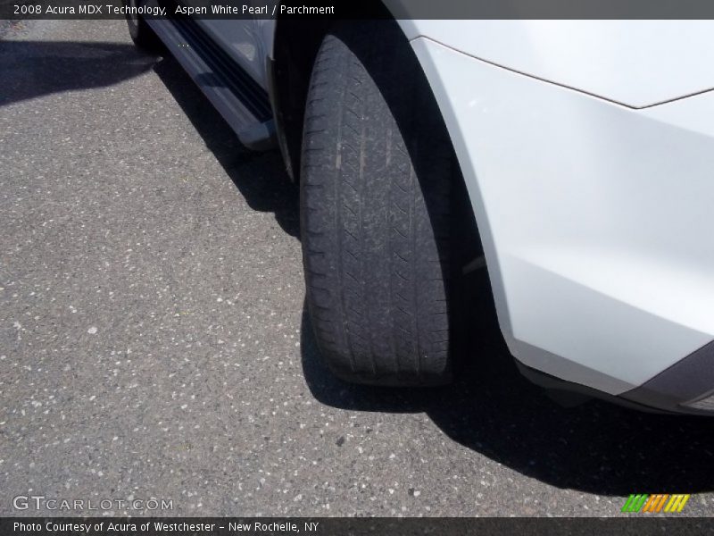 Aspen White Pearl / Parchment 2008 Acura MDX Technology