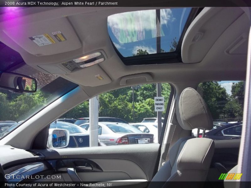 Aspen White Pearl / Parchment 2008 Acura MDX Technology
