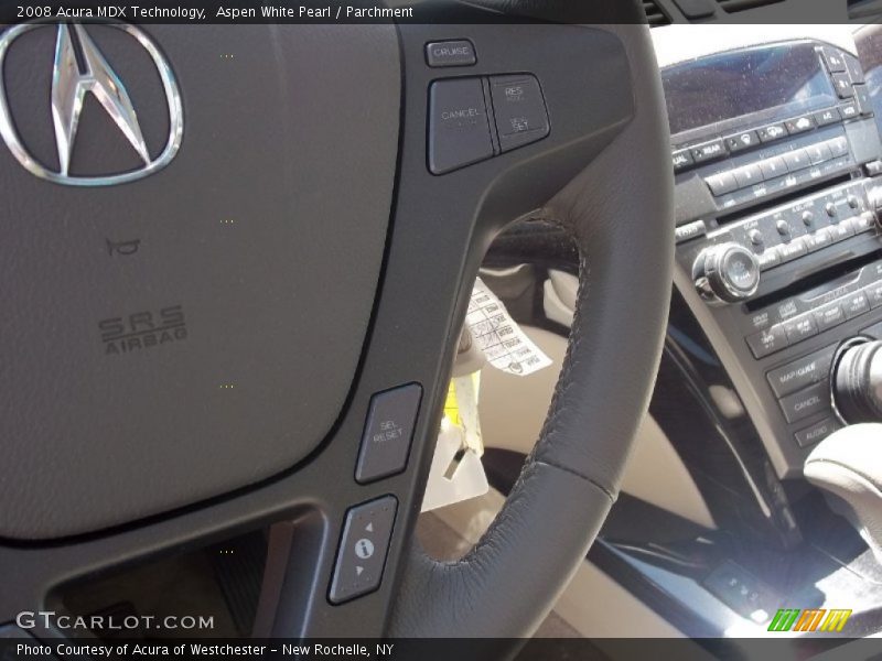 Aspen White Pearl / Parchment 2008 Acura MDX Technology