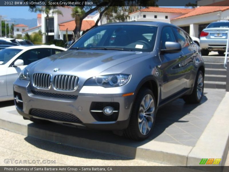 Space Grey Metallic / Black 2012 BMW X6 xDrive50i