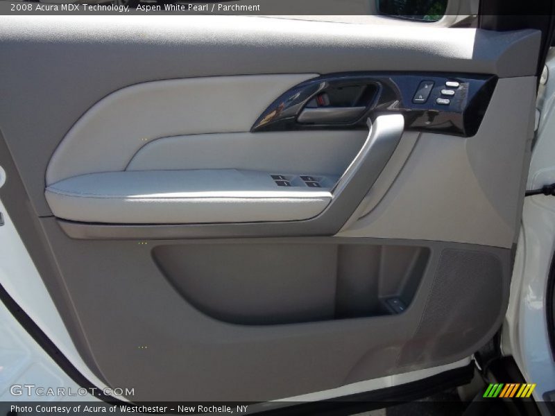 Aspen White Pearl / Parchment 2008 Acura MDX Technology