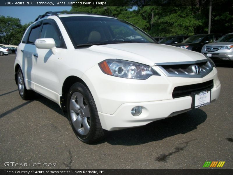 White Diamond Pearl / Taupe 2007 Acura RDX Technology