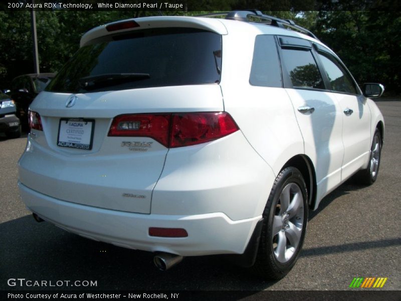 White Diamond Pearl / Taupe 2007 Acura RDX Technology