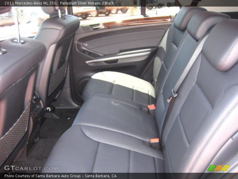 Palladium Silver Metallic / Black 2011 Mercedes-Benz ML 350
