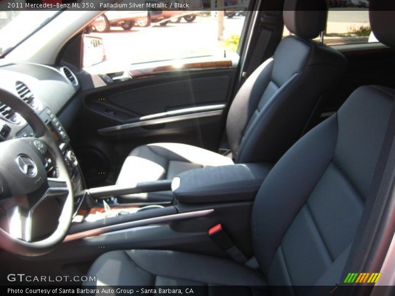 Palladium Silver Metallic / Black 2011 Mercedes-Benz ML 350